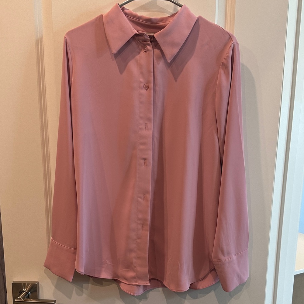 H&M Soft Pink Button Down Shirt